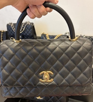 CHANEL Trendy CC Schultertasche Medium Schwarz Leder