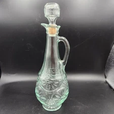 Vintage Mogen David Concord Wine Glass Decanter MD-1976 Matching Stopper