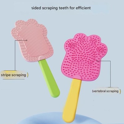 Gentle Massage and Shedding Brush for Felines in Lovely Bears Paws Shape