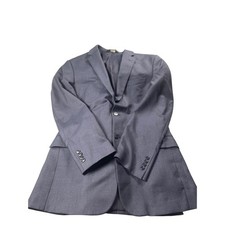 Jos A Bank Traveler's Collection Navy Wool Tailored Fit Blazer Men 42L