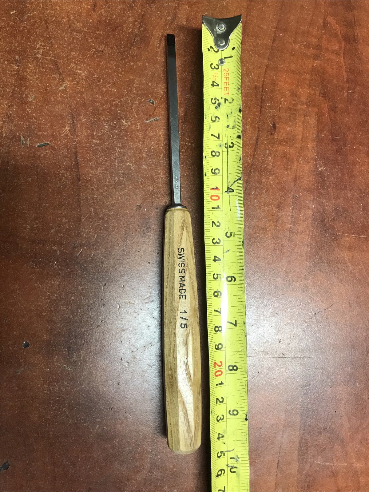 New OEM PFEIL "Swiss Made" #1/5 Double Bevel Straight Chisel 5 mm- 105mm Blade