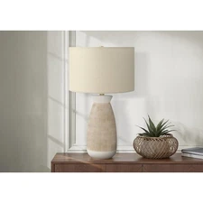 Monarch Specialties Cream Table Lamp I 9724