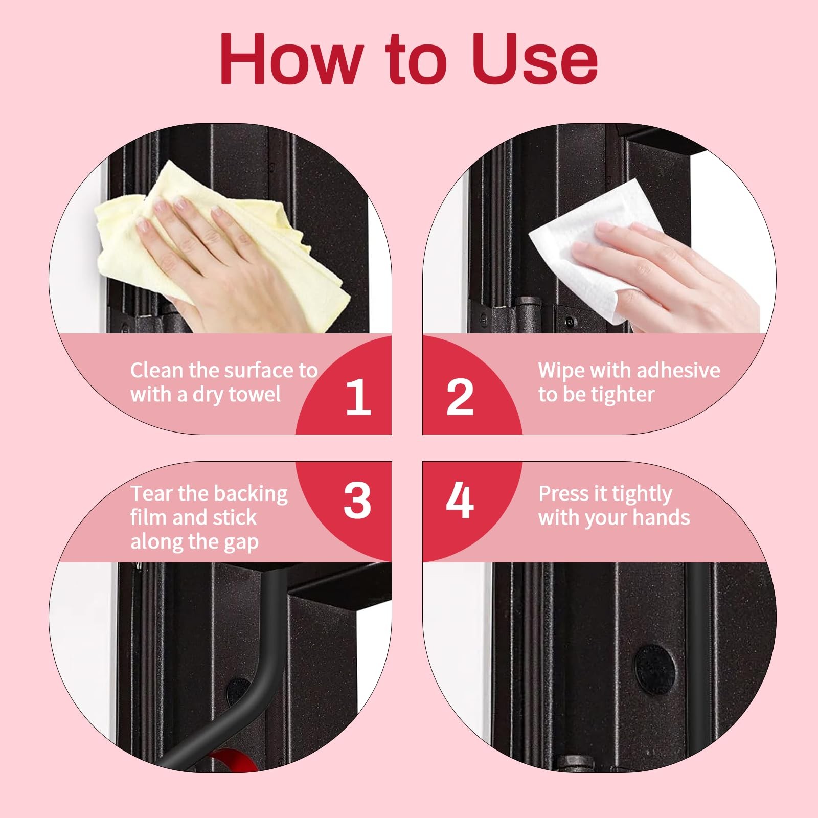 RAINFLOW 20FT Weather Stripping Door Seal - Self Adhesive Door Weather Stripp...