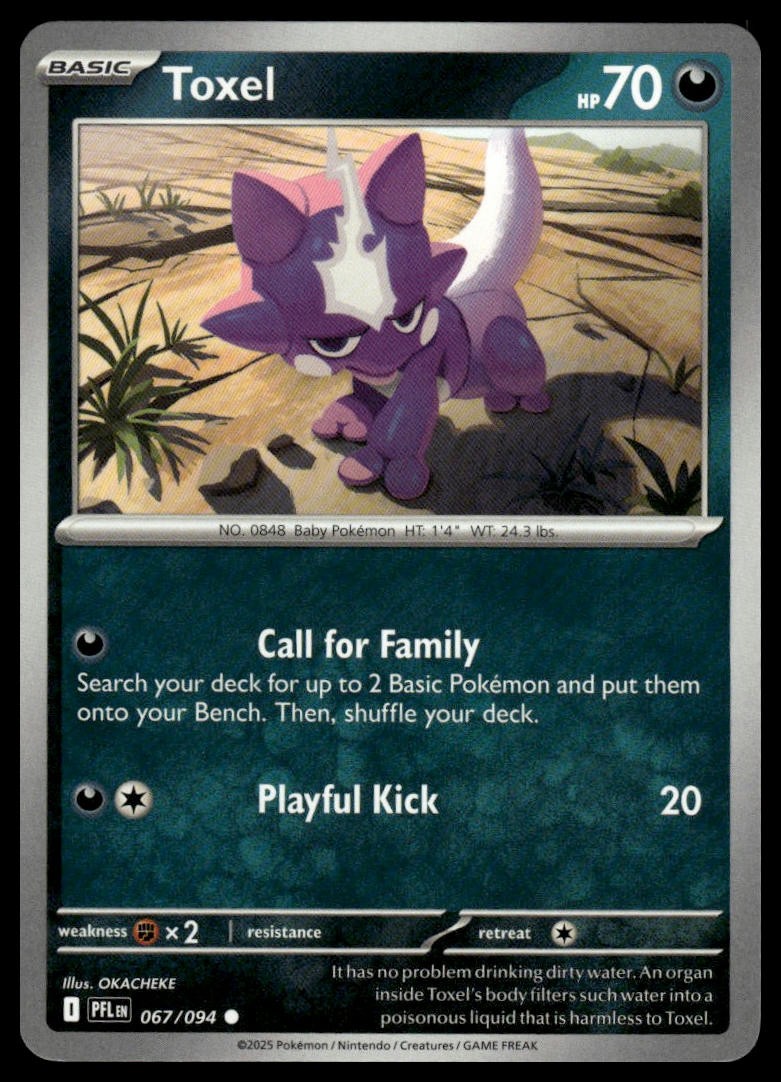 Toxel ME02: Phantasmal Flames 067/094 Normal NM