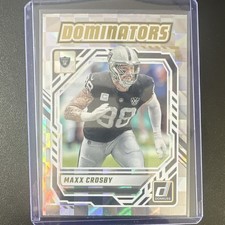 Panini Donruss Dominators Maxx Crosby #DOM-MCY Las Vegas Raiders NFL 2025 Card