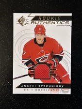 2018-19 SP Andrei Svechnikov Rookie Card #105 Jersey Carolina Hurricanes Hockey. rookie card picture