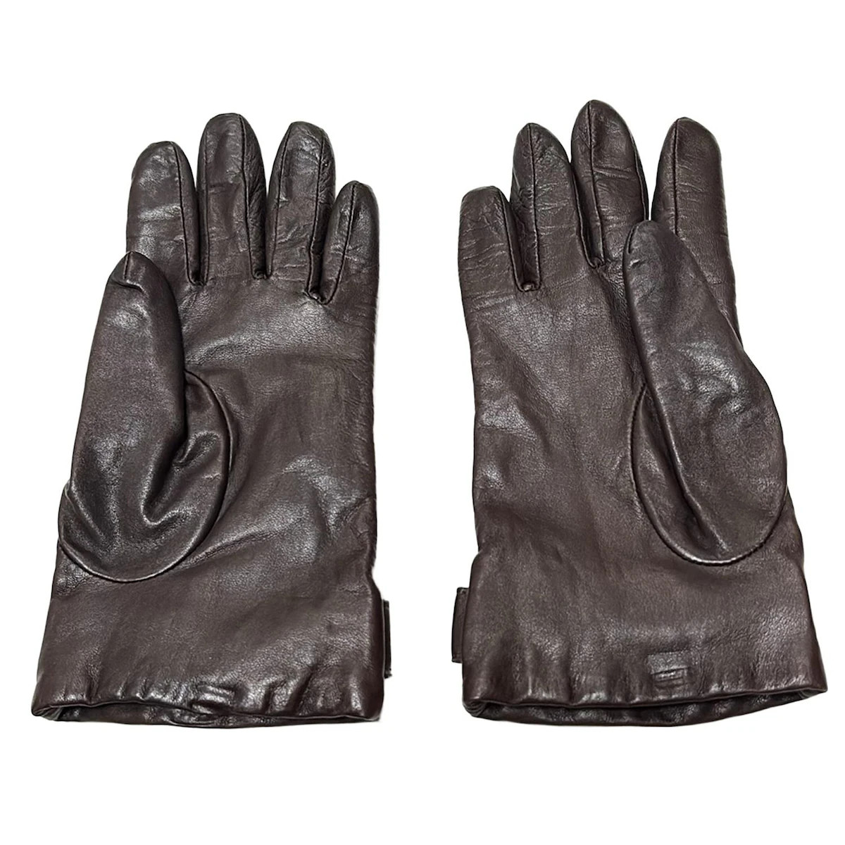 GIVENCHY - Dark Brown Leather Women's Gloves