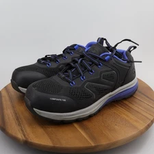 Herman Survivors Shoes Womens 8.5 Cassle Composite Toe Low Sneakers Black Blue