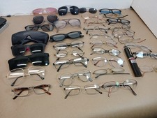 Lot of 30 Vintage eyeglasses Assorted Frames,readers, Sunglasses Parts Repair