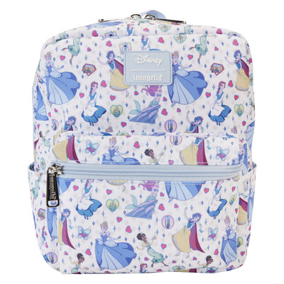 Disney Princess Manga Style All-Over Print Nylon Square Mini Backpack
