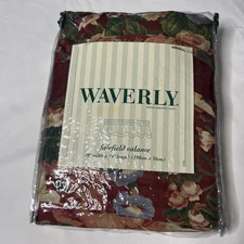 Waverly Fairfield Burgundy Floral Valence