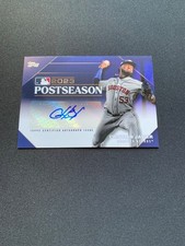 Cristian Javier 2024 Topps Series 1 2023 Postseason Performance Auto /50