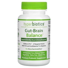2 X Hyperbiotics, GBX-Focus, Gut-Brain Connection, 6 Billion CFU, 60 Patented Ti