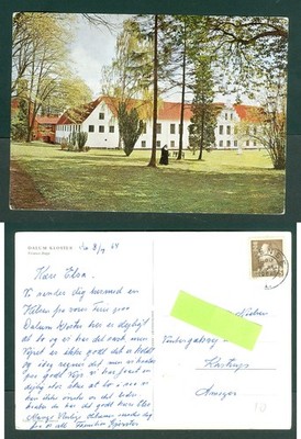 Denmark. 1964. Postcard. Odense. 25 Ore King.. Dalum Monastery, Adr: Amager.