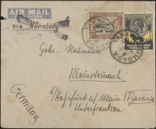 K.U.T., 1937. Juusqu'a Cover 48, 53, Mombasa - Bavaria