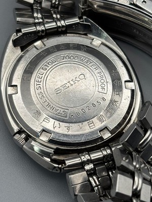 SEIKO 5 6106-7000 Automatic Black Dial Men's Watch Day Issue