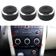 3 Pcs Air Condition A/C Panel Control Switch Knob Cover For MAZDA 3 M3 2004-2009