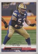 2023 Upper Deck CFL Exclusives 23/100 Patrick Neufeld #72 g7c