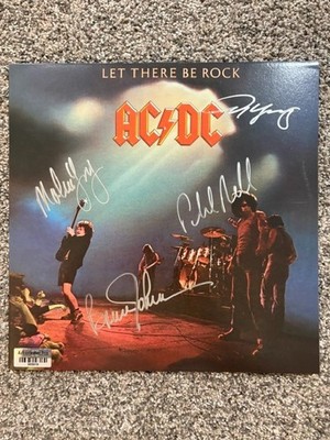AC/DC Autographed Album (''Let There be Rock'') (w/COA)