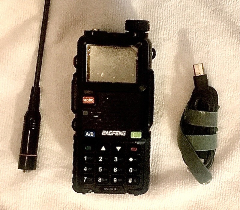 BAOFENG 5RM 10 Watts 128 Channels UHF/VHF  LCD Black USB