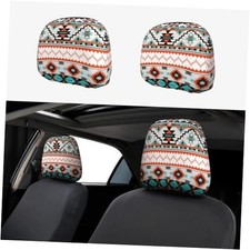Car Seat Headrest Cover Soft Breathable Dust-Proof Protector Covers Aztec Style