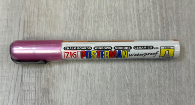 Zig Posterman Markers 122 Mt. Pink 6mm Broad Tip Waterproof Chalkboard Window