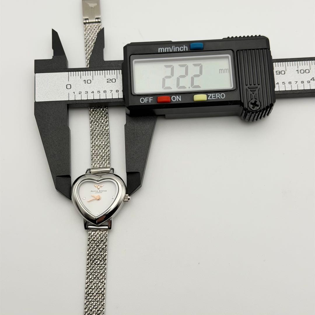 Olivia Burton Heart Silver Watch Lucky Bee and Bird Design New