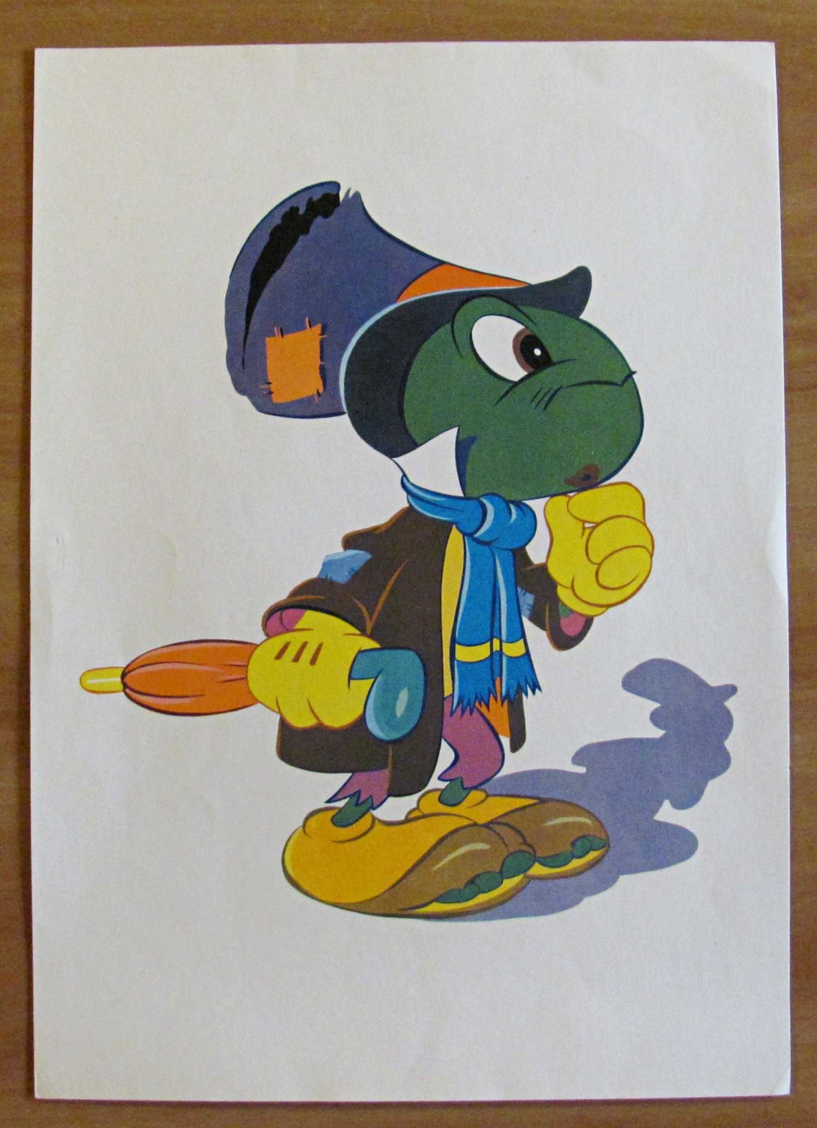 Affiche Ambrogio VERGANI - IL GRILLO SAGGIO (PINOCCHIO), anni '60 - 25x34*