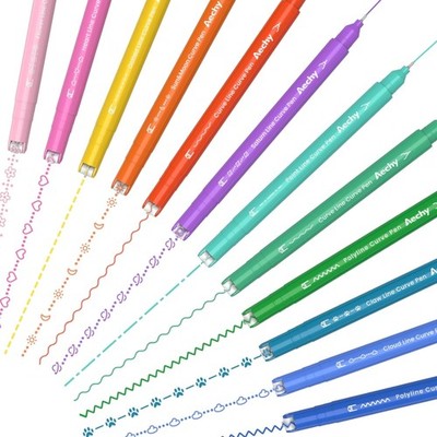 Textmarker Set 12er Doppelspitze Musterfarben notizenzeichnen kreative Highli...