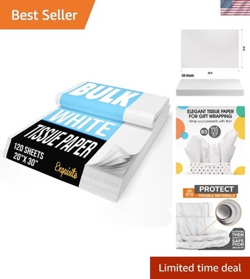 Elegant White Tissue Paper Bulk - Perfect for Gifts, Packing & Every Occasion