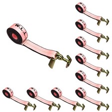 Usa Heavy Duty 10 Pack 2 X 10 Tj Combo Hook Towing Straps For Truck Wrecker