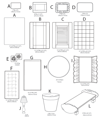 Muebles de dormitorio para muñeca 2013 18" ropa de cama patrón de costura McCall's 6718 nuevo fuera de stock - Imagen 3 de 3