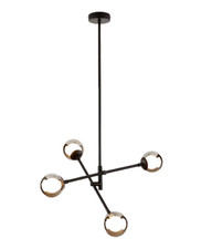 Very Home Double Glass 4-Light Chandelier Ceiling Light