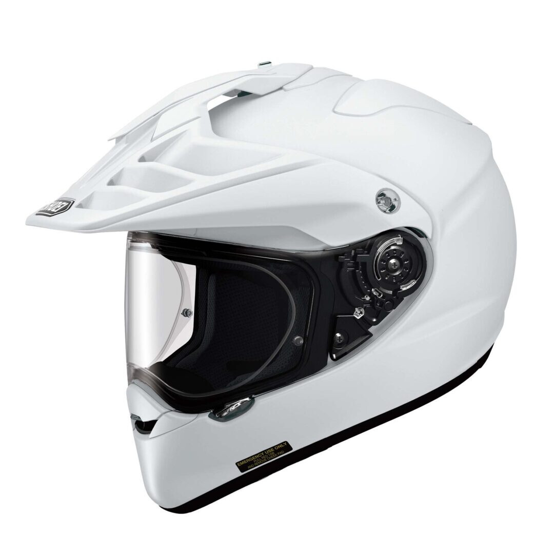 Shoei Hornet X2 Dual Sport / Adventure White DOT SNELL Large NEW 
