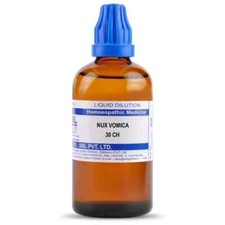 SBL Nux Vomica 30 CH 100ml Anger, Irritation, Constipation, Nausea Vomiting