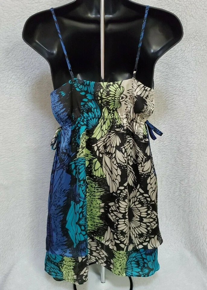 XXI Vestido Solero Mujer Talla S Pequeño Multicolor Mariposa Foto 4 de 4