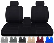 Truck seat covers Fits 1995-2000 Chevy C/K 1500 solid bottom back with console