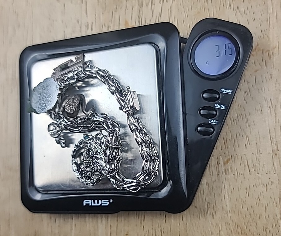 Sterling 925 Solid Silver Charm Chain Bracelet Go… - image 21