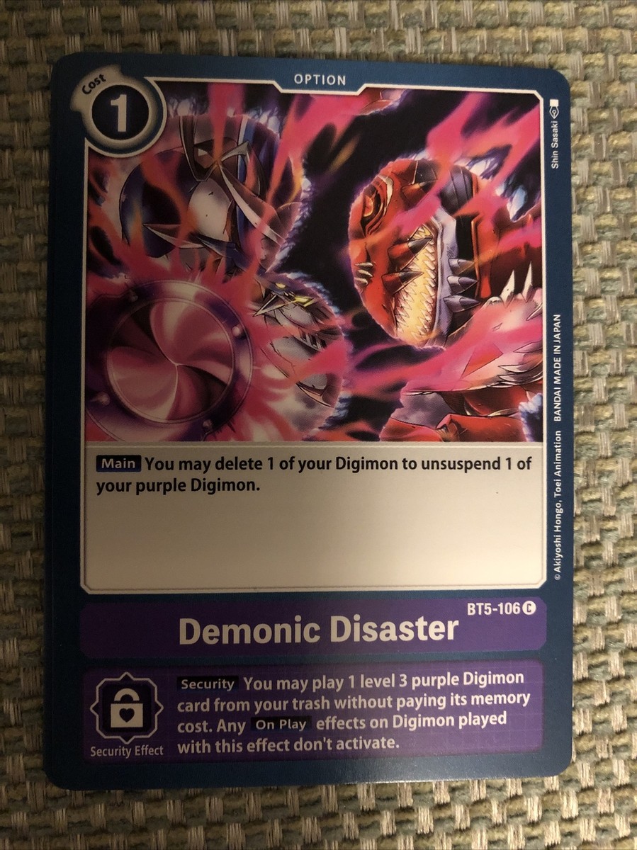 Demonic Disaster BT5-106 - Common - Purple - Battle of Omni