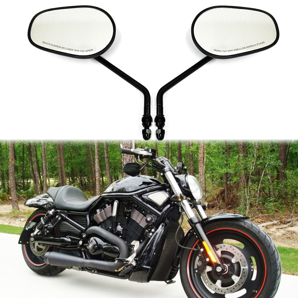 Motorcycle Black Rear View Mirrors For Harley Davidson VRSCDX