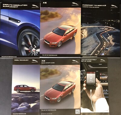 2017 Jaguar XE Owners Manual Handbook Set W/Case. JJM 18- 01-36-181 #JA