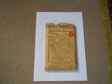 Antique Cartes Taride Cloth Mapa Norde de la France, Belgique (Ouest).
