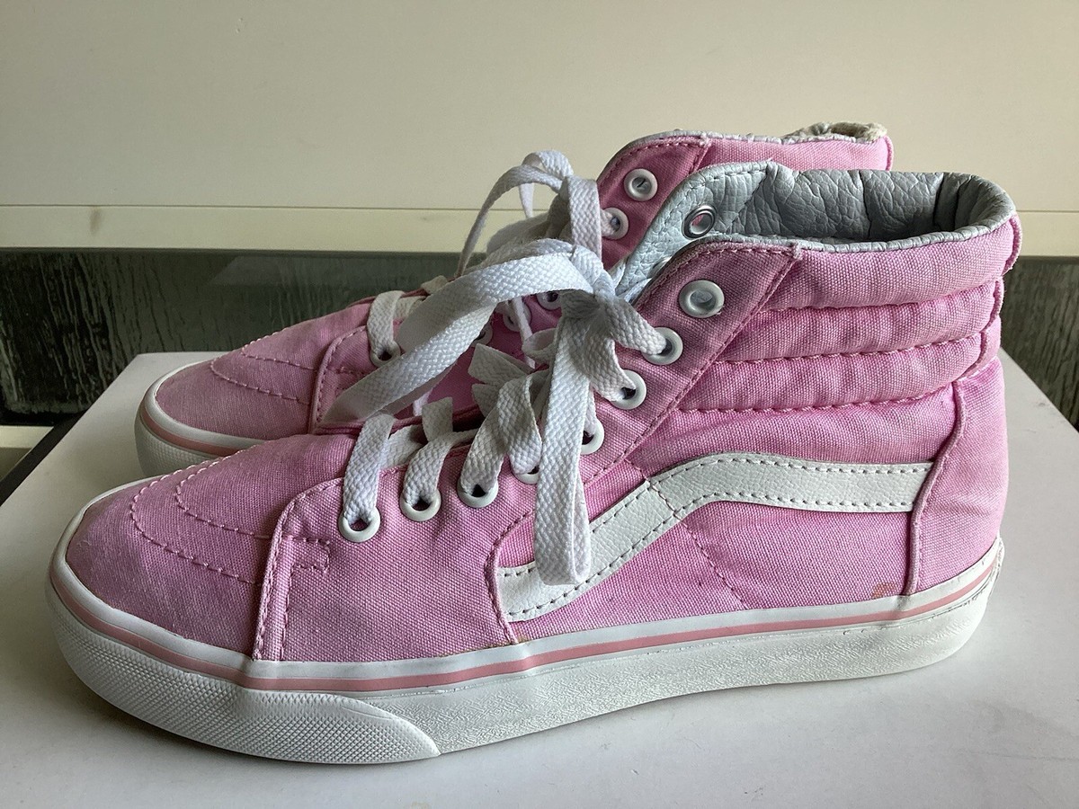 Vans Sk8-Hi Canvas Prism Pink / True White High-Top Skateboarding
