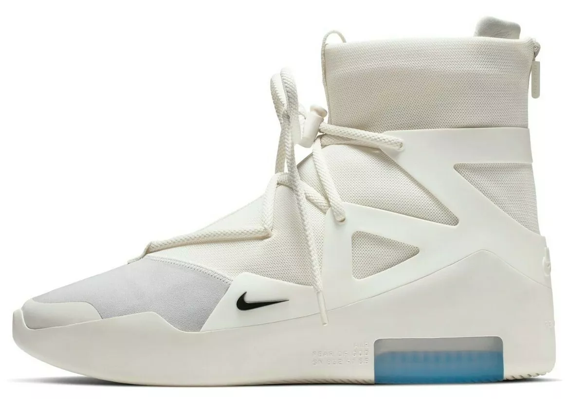 viceversa mostaza Diversidad Nike Air Fear of God 1 Sail Black AR4237-100 | eBay