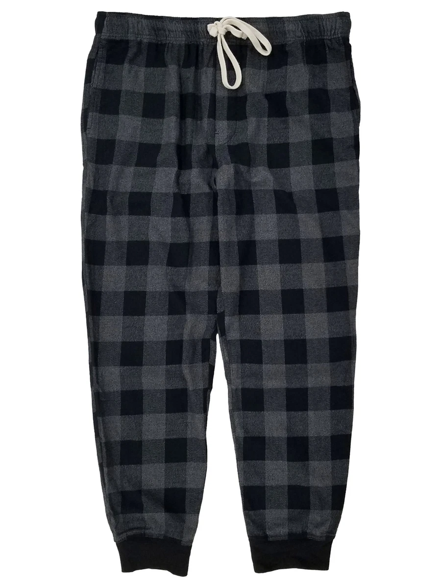 Buffalo Plaid Plush Pant - Grey plaid