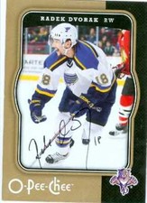 Radek Dvorak autographed Hockey Card (Florida Panthers) 2007-2008 O-Pee-Chee