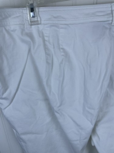 New Directions Weekend Womens White Flat Front Regular Fit Capri Pants Size 24W - 第 7/10 張圖片