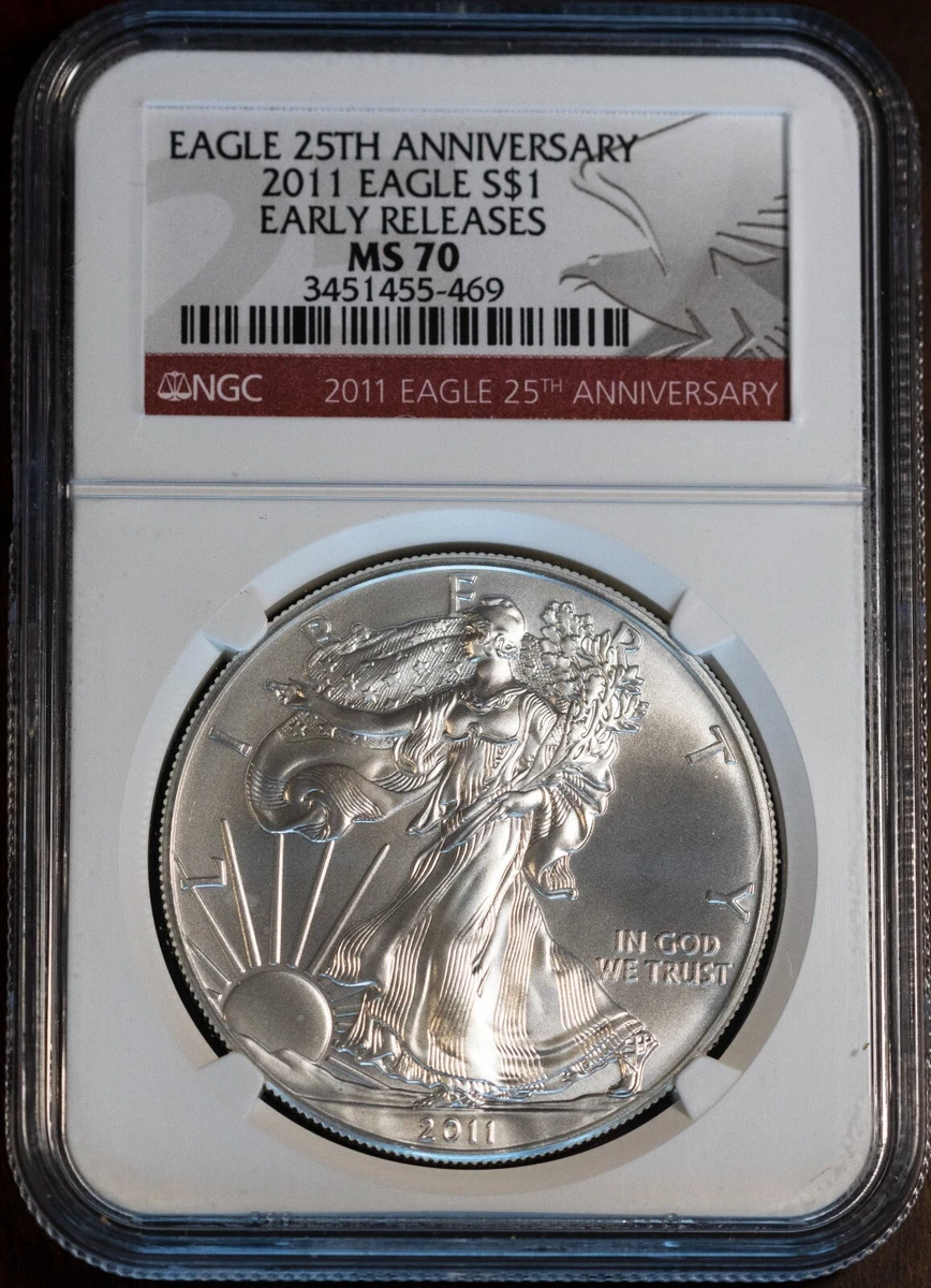 American Eagle MS 70 Graded 2011 Silver Bullion Coins for sale | eBay