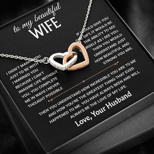 To My Wife Necklace, Christmas Gifts For Women, Anniversary Gift For Wife