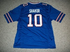 Unsigned KHALIL SHAKIR Custom Blue Buffalo Sewn New Football Jersey Sizes S-3XL